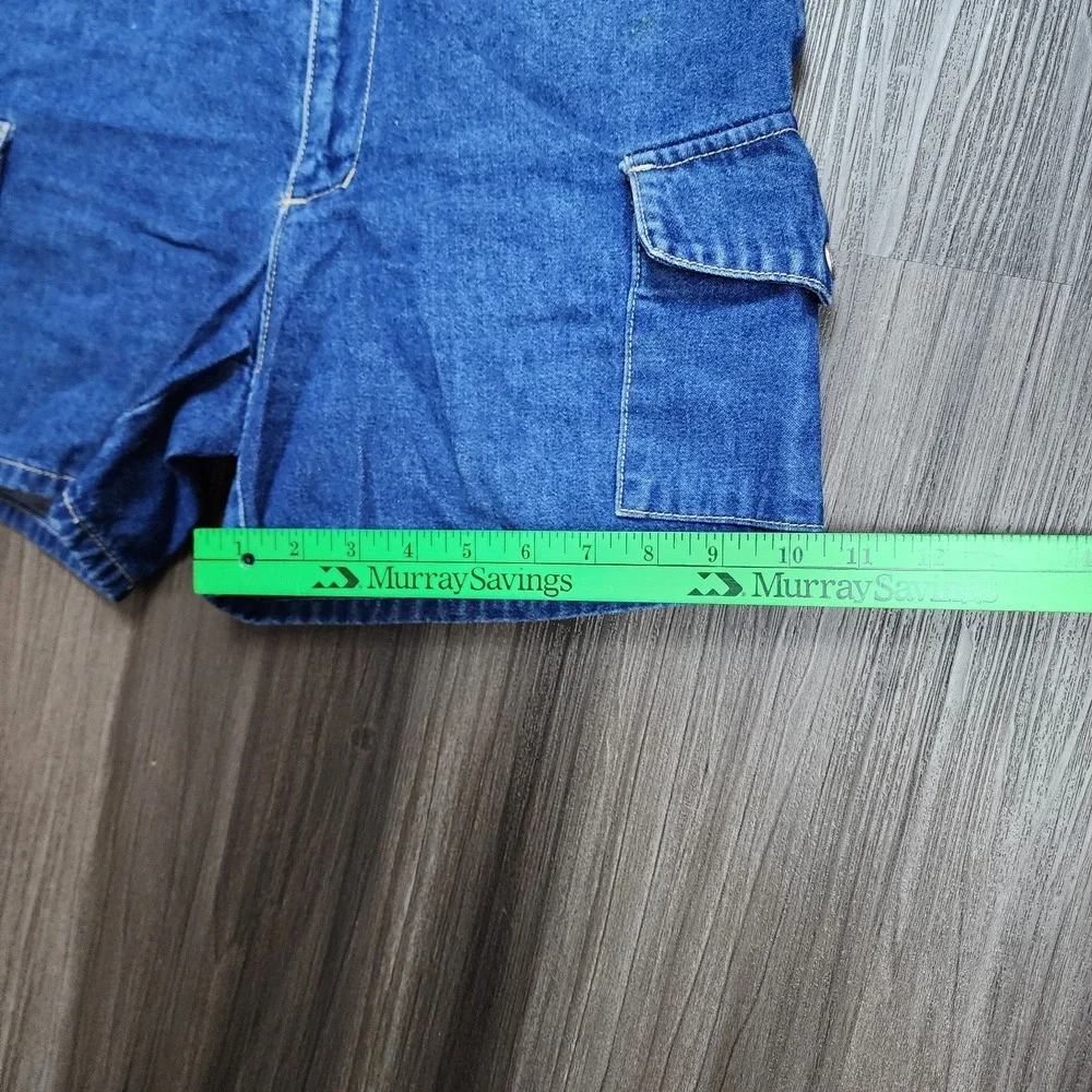 Paris Blues Originals Women's Size S Denim Cargo Shorts Blue Y2K 90s